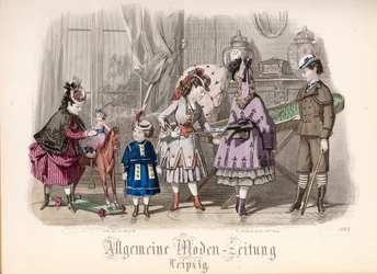 Children at Play, Fashion Plate from the 